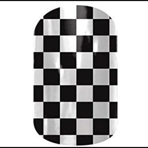 Jamberry Full Sheet Nail Wraps - Black & White Checker